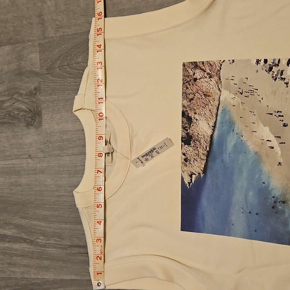 Madewell Cream Crewneck Muscle T Shirt - Picture 7 of 7